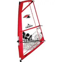 F2 Windsurf Segel Checker Kid Komplett Rigg 4 qm Rot 2024/25