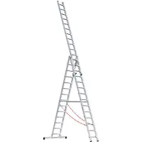 Euroline Premium 307 Mehrzweckleiter 3x14 Sprossen