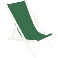Ferocity Ersatz-Stoffbezug 131x44 cm Wechselbarer Liegestuhl Stoffbezug 100% Polyester für Holz-Liegestuhl Klappliegestuhl Farbe Grün [119]