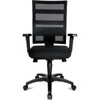 Topstar Drehstuhl X-Pander Plus - schwarz mit Armlehnen.