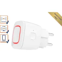 Smartwares SH8-90406 Türglocke / Alarmsirene für den Innenbereich, Weiß, 85 dB, Haus, Büro, Tasten, Kabellos, 200 m