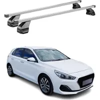 Menabo Dachträger Grundtäger für Hyundai i30 2016-2020 5tür 75kg Stahl Silber 2x