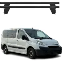 Menabo Dachträger Grundträger für Citroen Jumpy II 2007-2016 Alu Schwarz