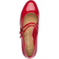 Marco Tozzi Damen Pumps Riemchenpumps mit Blockabsatz 2-22209-44, Größe:40 EU, Farbe:Rot