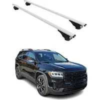 Omac Dachträger Grundtäger für GMC Acadia 2017-2024 75kg Metall Silber 2 tlg