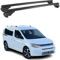 Omac Dachträger für VW Caddy 2020-2025 Gepäckträger Grundträger Aluminium Schwarz 2x
