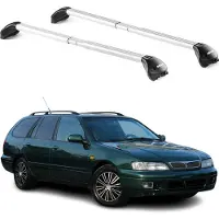 Aurilis Dachträger für Nissan Primera Kombi P10 P11 P12 1990-2008 5 tür 100kg Silber 2x