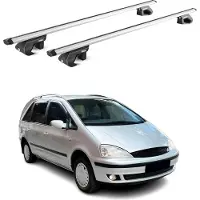 Aurilis Dachträger Grundtäger für Ford Galaxy 1995-2006 5 tür 90kg Alu Silber 2 tlg ABE