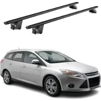 Aurilis Dachträger Grundtäger für Ford Focus III IV 2011-2024 100kg Alu Schwarz 2x ABE