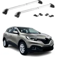 Aurilis Dachträger Grundträger für Renault Kadjar 2015-2022 Aluminium Silber 2 tlg ABE