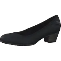 s.Oliver Damen Pumps Blockabsatz Holzoptik 5-22301-20, Größe:40 EU, Farbe:Schwarz
