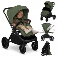 Lionelo MIKA Plus Kinderwagen, Green Olive