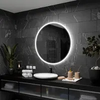 Alasta Runder Spiegel mit LED - Delhi - 85 cm