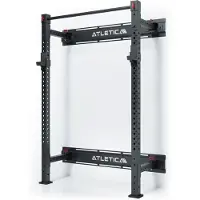 ATLETICA R7 Wall Rack | Klappbar | 195 cm Höhe | Extrem platzsparende Klappfunktion | Hoch belastbar und stabil | Kompatibel mit R7 Anbauteilen