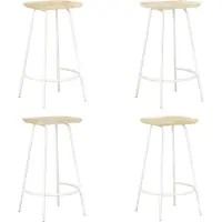 vidaXL Barhocker 4 Stk. Mango Massivholz , Barhocker Design 2024