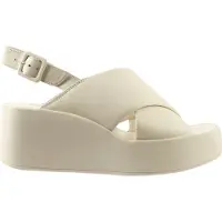 Högl Damen Sandalen Lucie Keilabsatz Glattleder beige Sacchetto-Machart