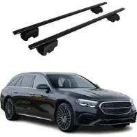 Omtec Dachträger für Mercedes E Klasse S213 T-Modell 2016-2023 75kg Metall Schwarz 2x