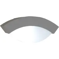 Eco-Light Alu Außenwandleuchte GEOMETRY silber E27 11,9x26,3x11,4cm UME 2146-SI