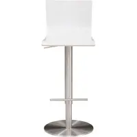 Mayer Barstuhl Sitzmöbel myHENRI 1226 39,5 x 43 x 81 cm Stahl chrom/weiß 1226-04-818
