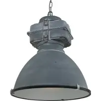 Mexlite Hängeleuchte - grau - Densi - glas metall - Ø 47cm - E27 - 7779GR -