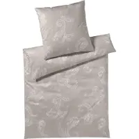 JOOP! Mako-Satin-Bettwäsche-Garnitur Paisley Farbe taupe Größe 140x200+70x90