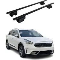Omtec Dachträger Grundtäger für Kia Niro 2016-2022 75kg Metall Schwarz 2 tlg