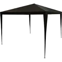Resch Garten-Pavillon 3x3m, wasserdicht, inkl Heringe, Abspannseile, Eckverbinder, Pavillon Material PE-Plane, Metallgestänge