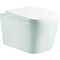 BEITZ & Walz AqvaCeramica WC Wand Tiefspüler spülrandlos 495 x 365 mm - weiß -