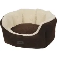 Nobby Komfortbett Kamba oval braun, Maße: 45 x 40 x 19 cm