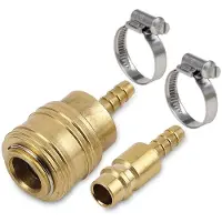 Powerplus Druckluft Euro Schnellkupplungs Set POWAIR0265