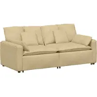 Syfax Modulares Sofa mit Kissen Graugrün