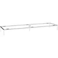 Harper Gestell BELEM BHT 135x13x38 cm silber