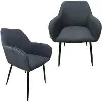 HTI Stuhl Albany Soft Grau 2er-Set