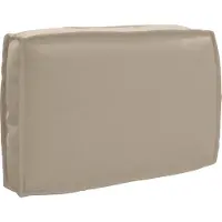 vidaXL Design New Palettenkissen für Rückenlehne mit Kissen Taupe 60 x 40 x 12 cm - Gartenmöbelauflagen Möbel2025 CHY4137925 1parcel