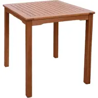 H4L GartentischTerrassentisch Eukalyptus Beistelltisch Holztisch Tisch 70x70cm