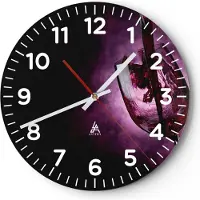 ARTTOR Wanduhr - Rund - Glasuhr - Abstrakt alkohol flasche cocktail - 40x40cm - Schleichendes Uhrwerk - Lautlos - zum Aufhängen bereit - Dekoration Modern - Wanddekoration aus Glas - C4AR40x40-2121