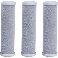 Markenlos CTO-5 Mikron Wasserfilterboxen - Wasseraufbereitung - 3 Stück - Schwarz - Kohlenstoff