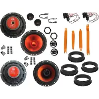 DSX JBL Lautsprecher Set für Skoda Octavia IV Bj 20-22 Tür vorne hinten Bügel 1040 W