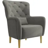 Mirjan 24 Sessel Hemdal, Relaxsessel, Elegant Armsessel, Fernsehsessel, Sitzmöbel (Farbe: Magic Velvet 2217)