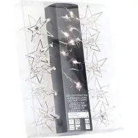 Gift Company Lichterkette LED 3D-Stern, silberfarben
