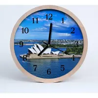 Tulup Holzuhr 30fi cm wanduhr - Sidney Opera City