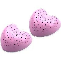 Niermann Standby 2er Set Nachtlicht Kinderzimmer rosa SOLAR HEART projiziert Herzen & Sterne NEU