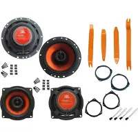 DSX JBL Lautsprecher Set für Opel Vectra B J96 Bj 94-02 Tür vorne hinten Bügel 720 W
