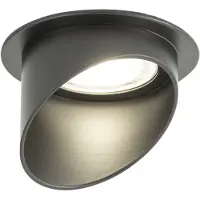 Licht-Erlebnisse Einbaustrahler Aluminium Schwarz GU10 rund