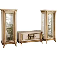 Xl Moebel Gmbh Wohnzimmer Sideboard 2x Vitrine 3tlg. Wohnwand Möbel arredoclassic Set Design