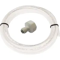John guest Weißer Schlauchsatz 5m, Reduktion 3/4-1/4 - Zum Anschluss an Wasserfilter - Universal-Wasseranschlussset - Kühlschrank