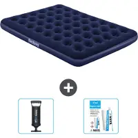 Bestway Luftmatratze – 2-Personen – 152 x 203 x 22 cm – Blau – im Lieferumfang enthalten Zubehör
