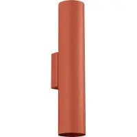 Sollux Wandleuchte LAGOS 2 roter Ocker 2xGU10 10W Stahl 30x8x6cm