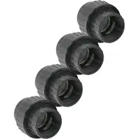 Haf 4x PVC Fittings Verschraubung mit 63mm x 2" | Klebemuffe x Innengewinde | Adapter aus grauem PVC | PN16 für PVC Rohr, Poolverrohrung & Teich