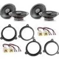 Focal ICU165 Koax Lautsprecher Einbauset für Nissan Qashqai J10 J11 vorne hinten